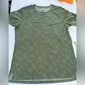 Lululemon Shirt Mens Green Better Everyday Short Sleeve Round Neck Pullover